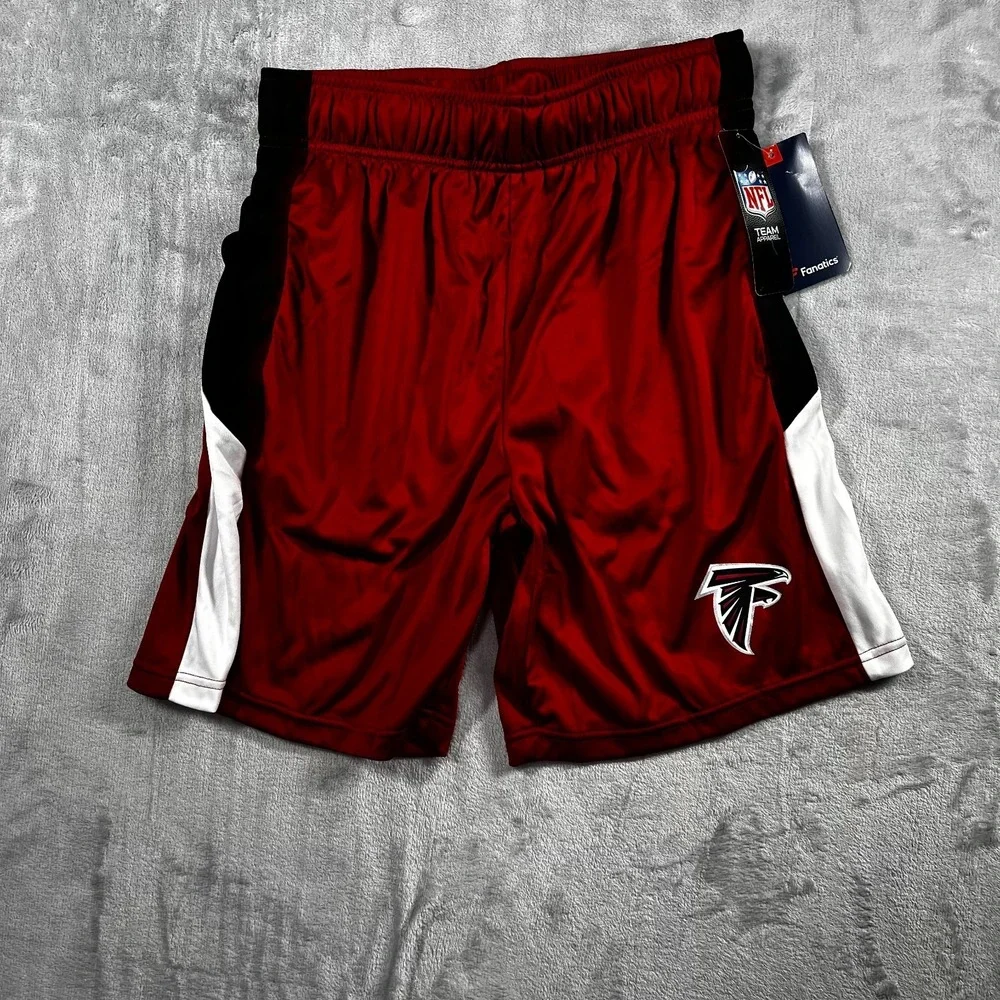 NFL Atlanta Falcons Shorts Mens Small Fanatics Red Athletic Gym Basketball NWT